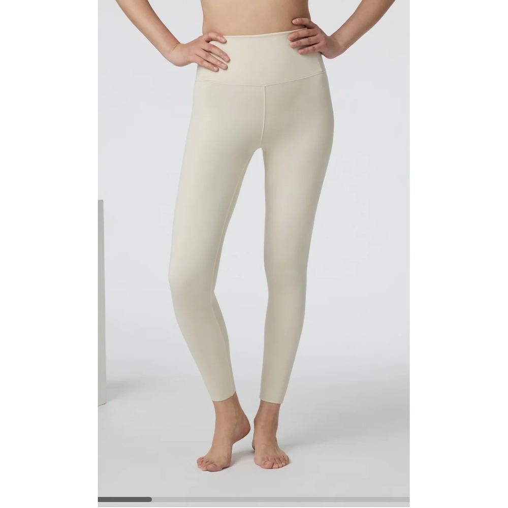 Vuori Evolve Leggings High Rise Cream Beige Bone Activewear Yoga Pants Soft